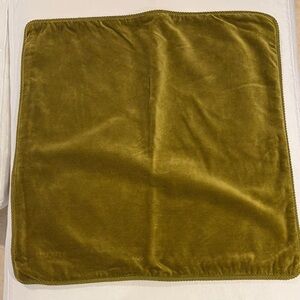 Elegant Velvet Square Throw Pillow Cover in Pistachio (set of 2) Crate&Barrel